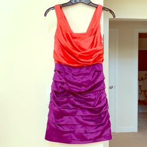 Express coral purple dress